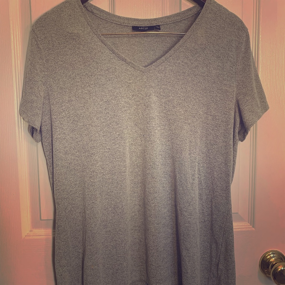 Adorable Gray Oversized T-shirt Sweater Material